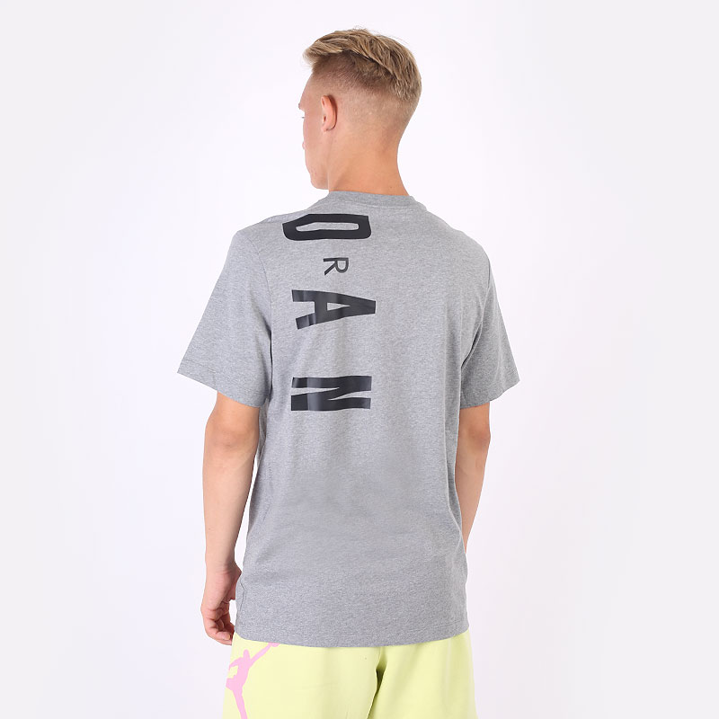 мужская серая футболка Jordan Air Stretch Tee CZ8402-091 - цена, описание, фото 4